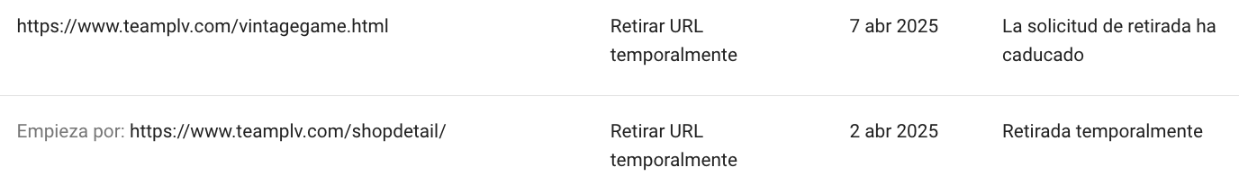 Eliminar URLs dentro del rawl trap